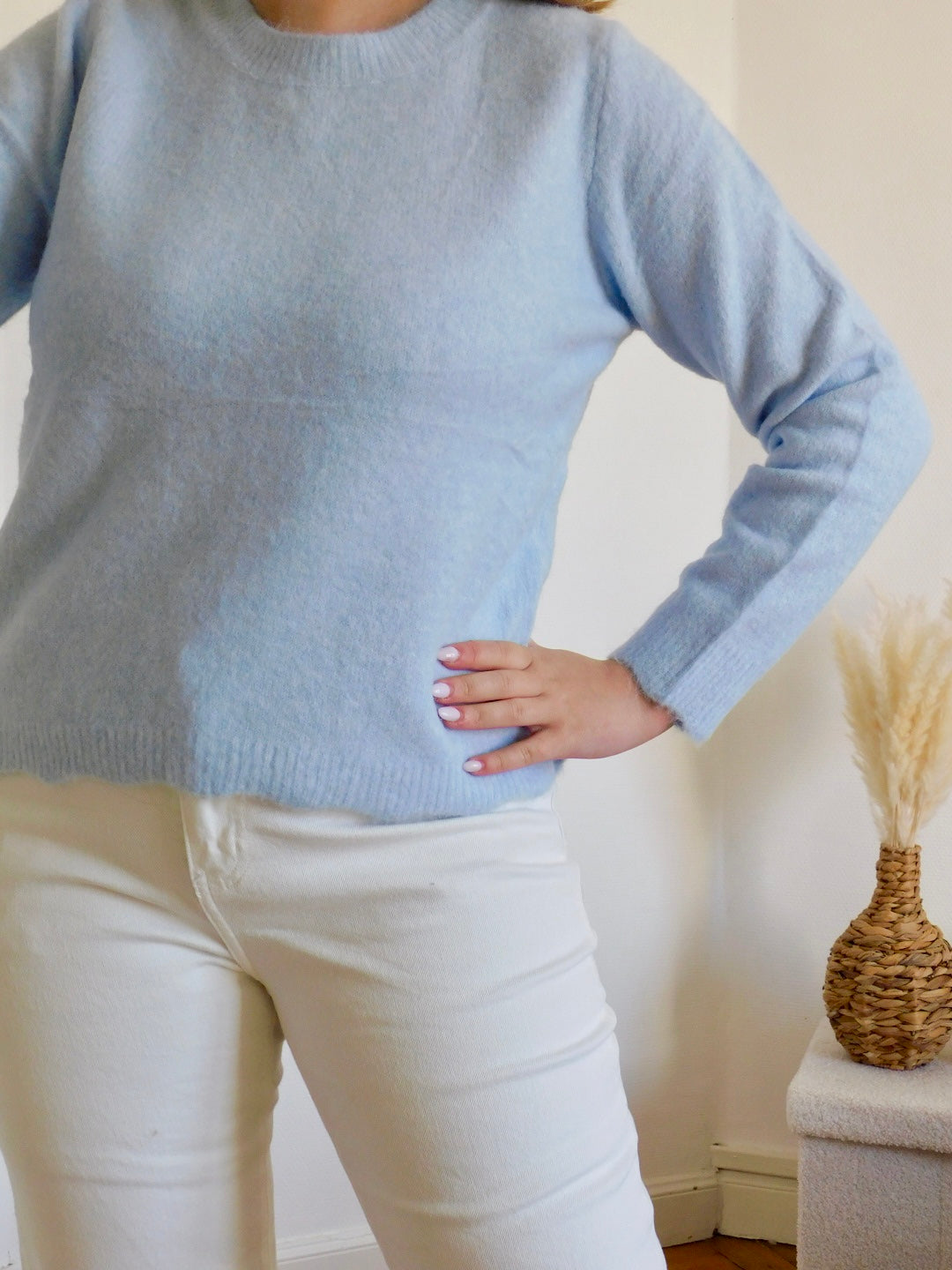 PULL LEGER A NOEUDS - BLEU