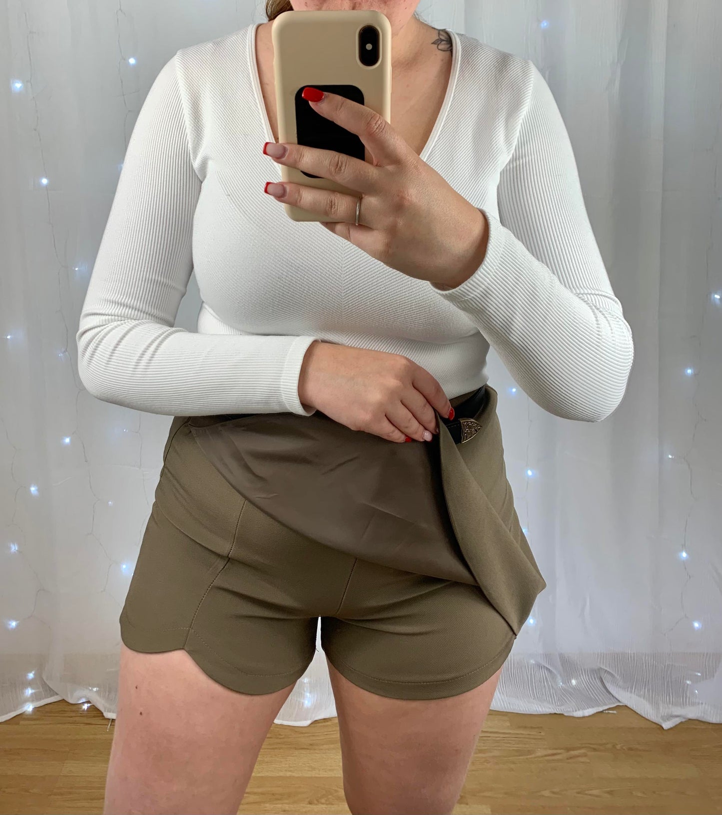 JUPE-SHORT KAKI