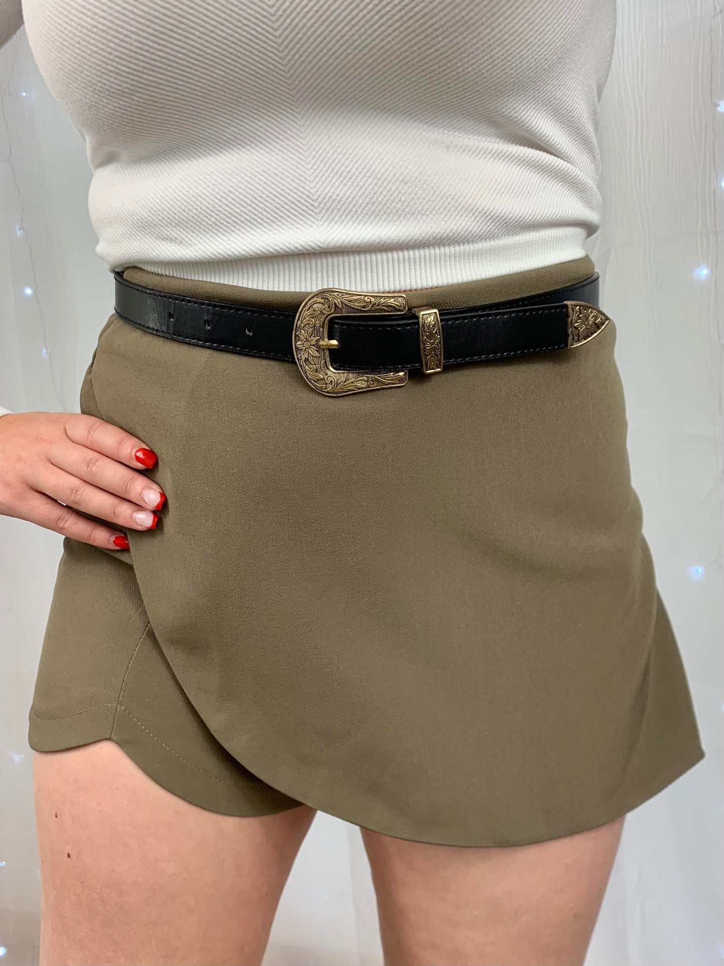 JUPE-SHORT KAKI