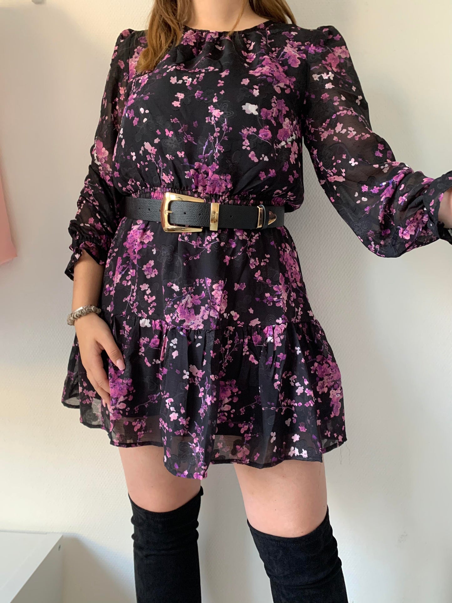 ROBE FLEURIE - VIOLET