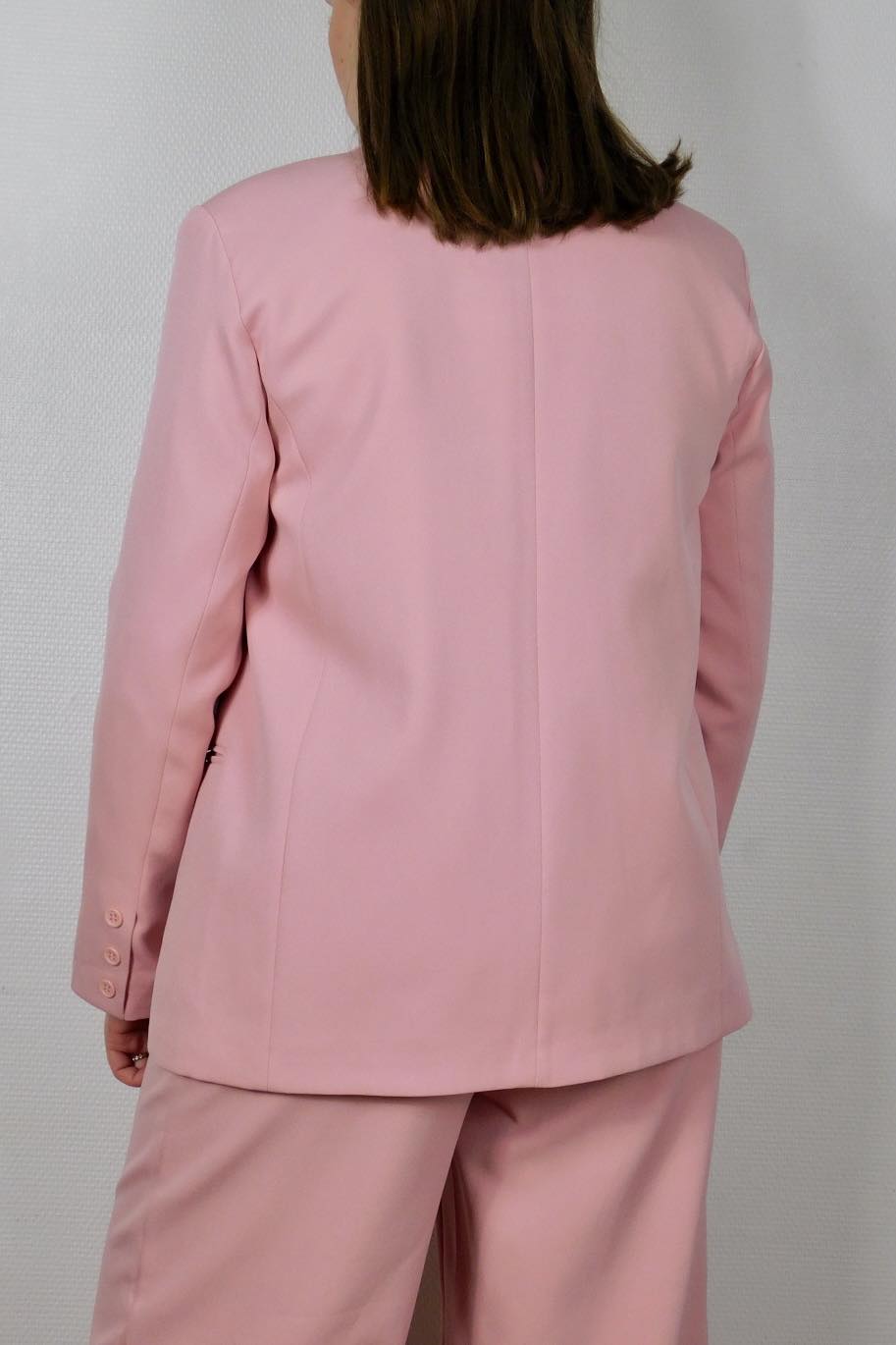 VESTE BLAZER - ROSE POUDRÉ
