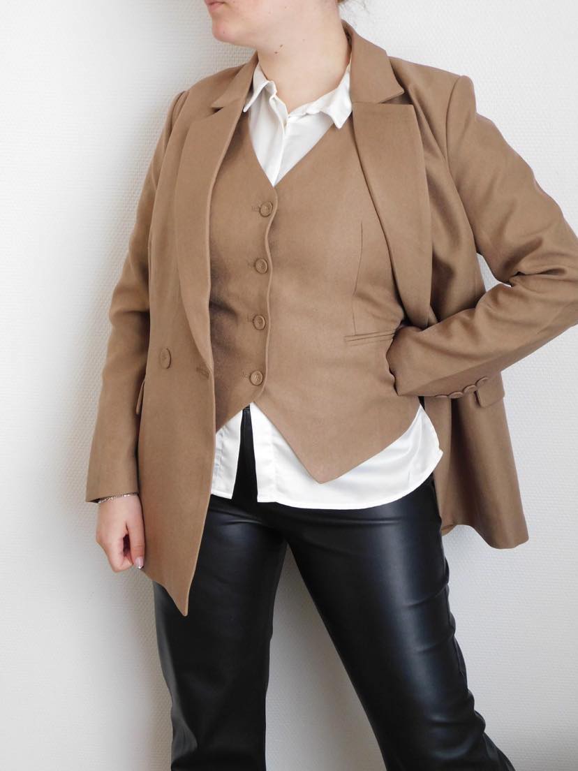 VESTE BLAZER MARRON