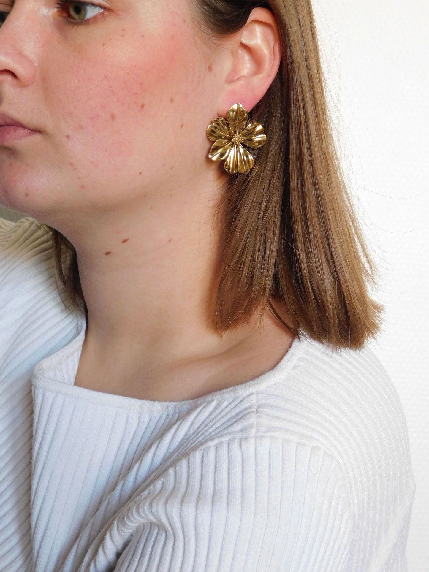 BOUCLES D'OREILLES - FLEURS