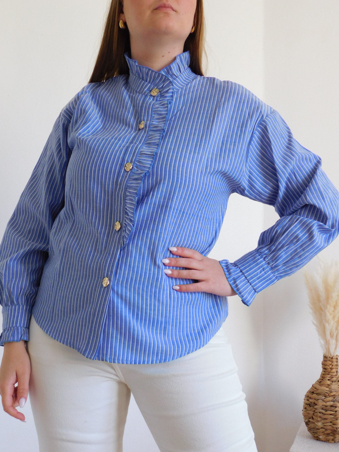 CHEMISE A FINES RAYURES