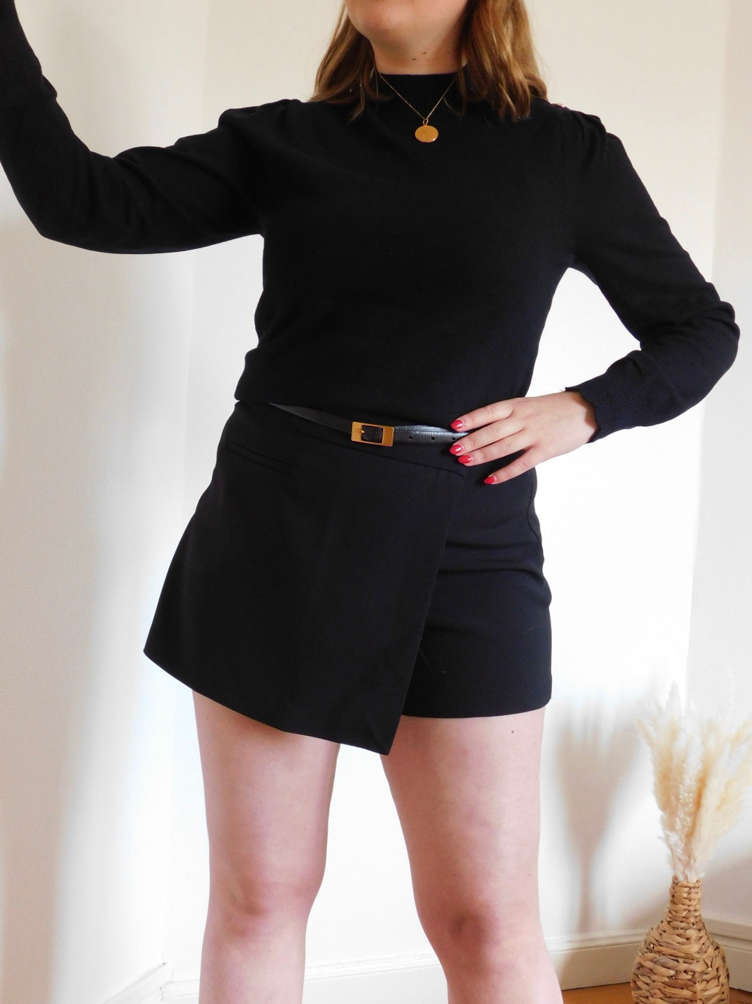 JUPE-SHORT NOIR