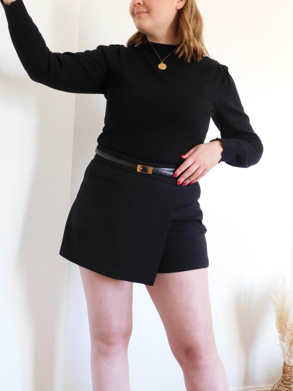 JUPE-SHORT NOIR