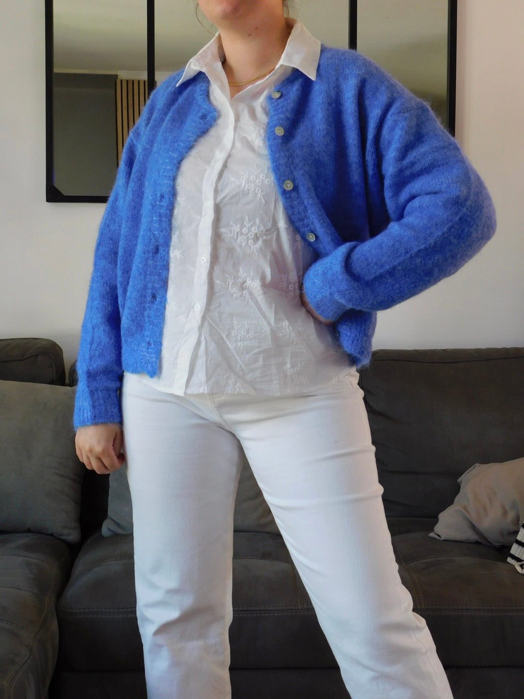 GILET BLEU INDIGO