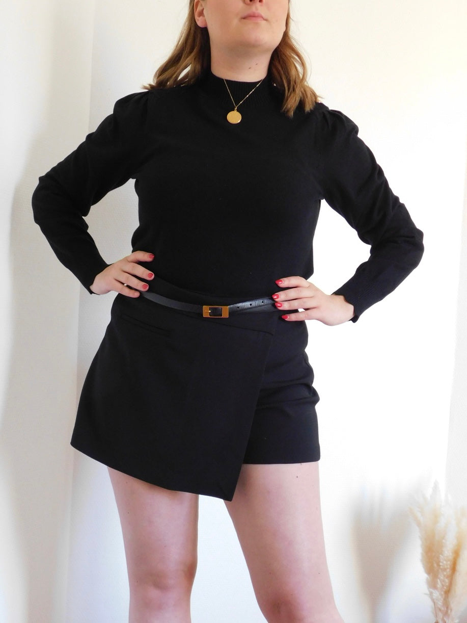 JUPE-SHORT NOIR