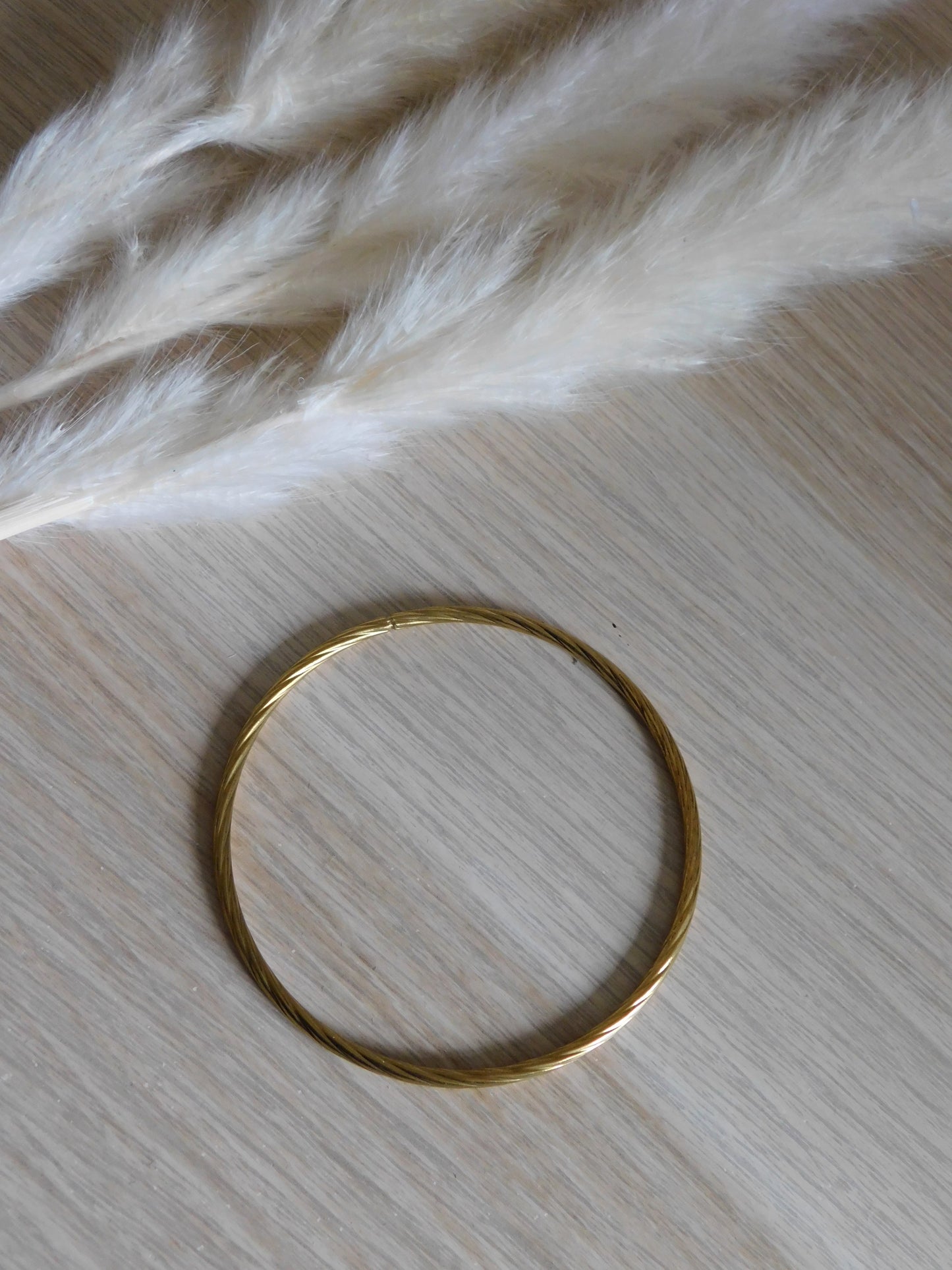 BRACELET JONC TRESSÉ - ACIER INOXYDABLE