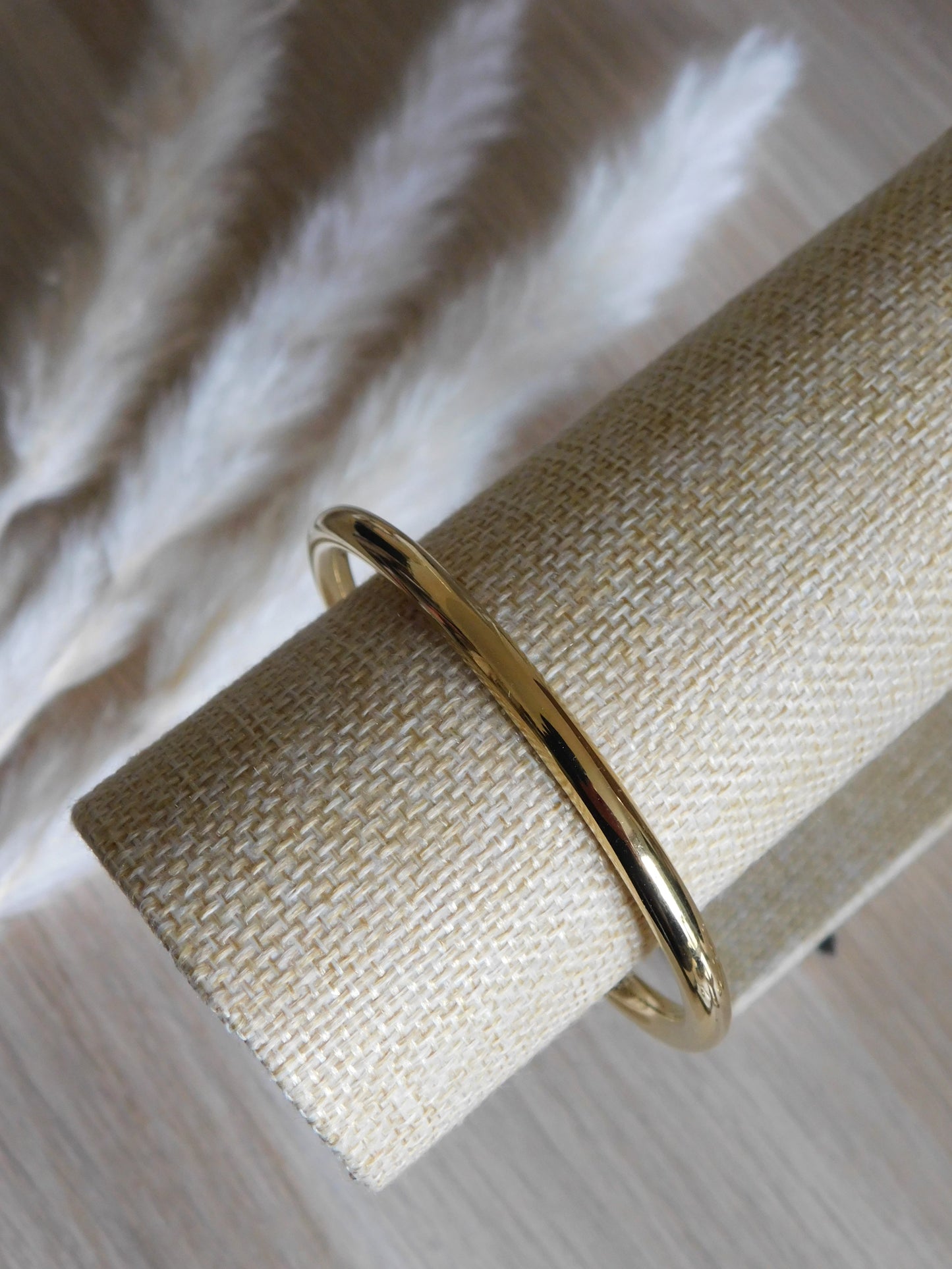 BRACELET JONC OR - ACIER INOXYDABLE