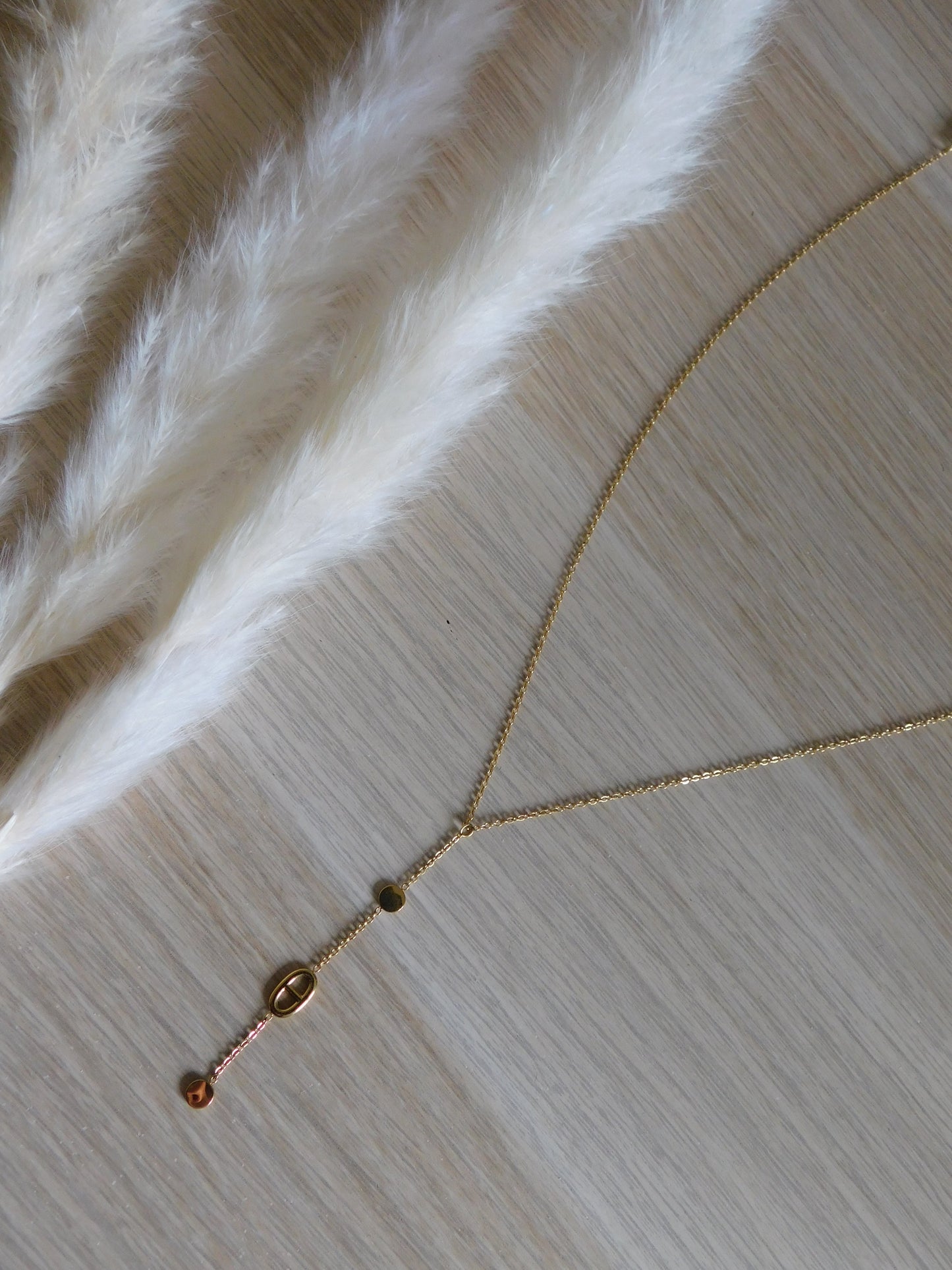 COLLIER EN ACIER INOXYDABLE - OR