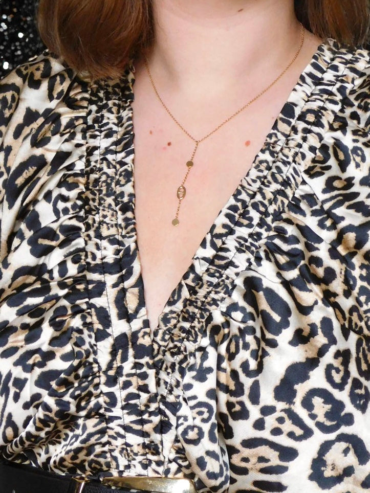 COLLIER EN ACIER INOXYDABLE - OR