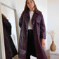 TRENCH EN SIMILI CUIR - BORDEAUX