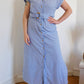 ROBE LONGUE A RAYURES
