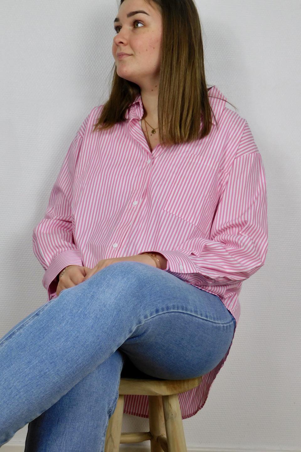 CHEMISE OVERSIZE RAYEE ROSE