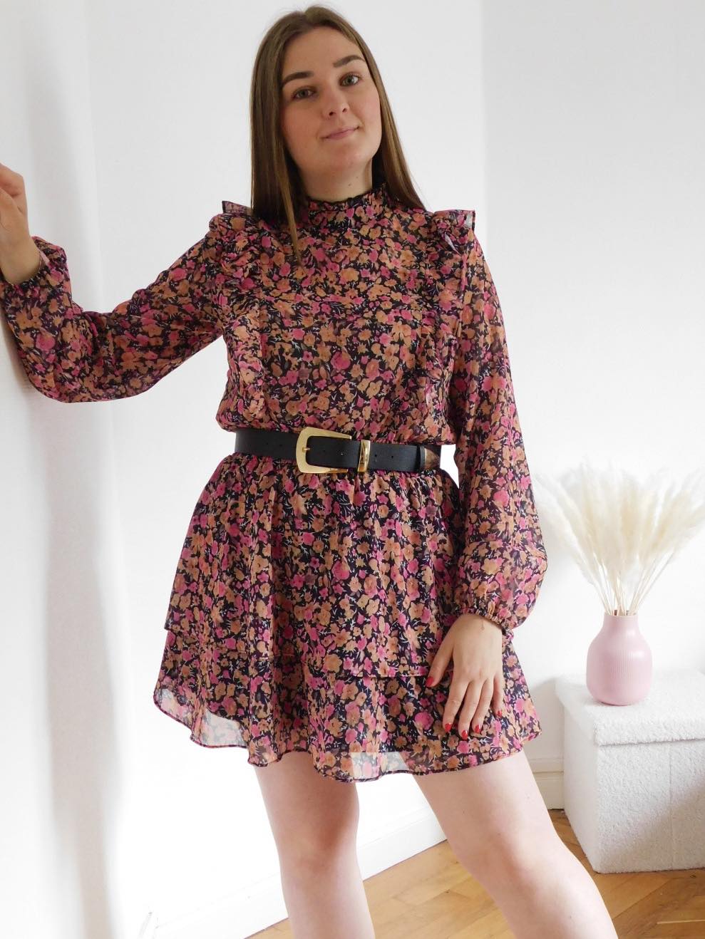 ROBE COURTE FLEURIE