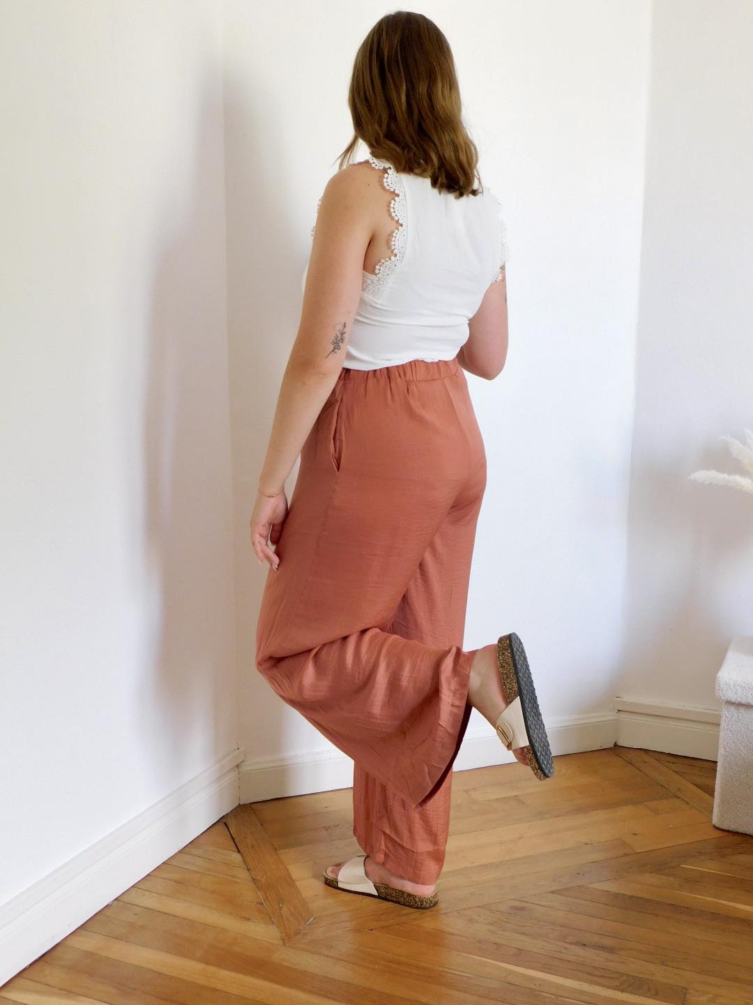 PANTALON FLUIDE - TERRACOTTA