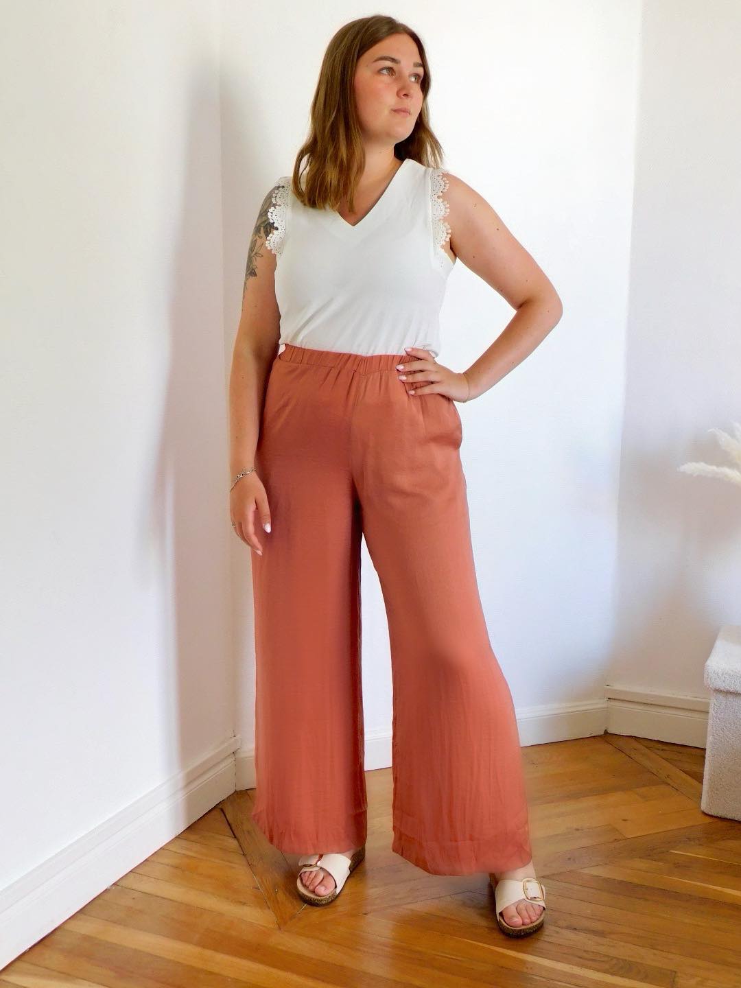 PANTALON FLUIDE - TERRACOTTA