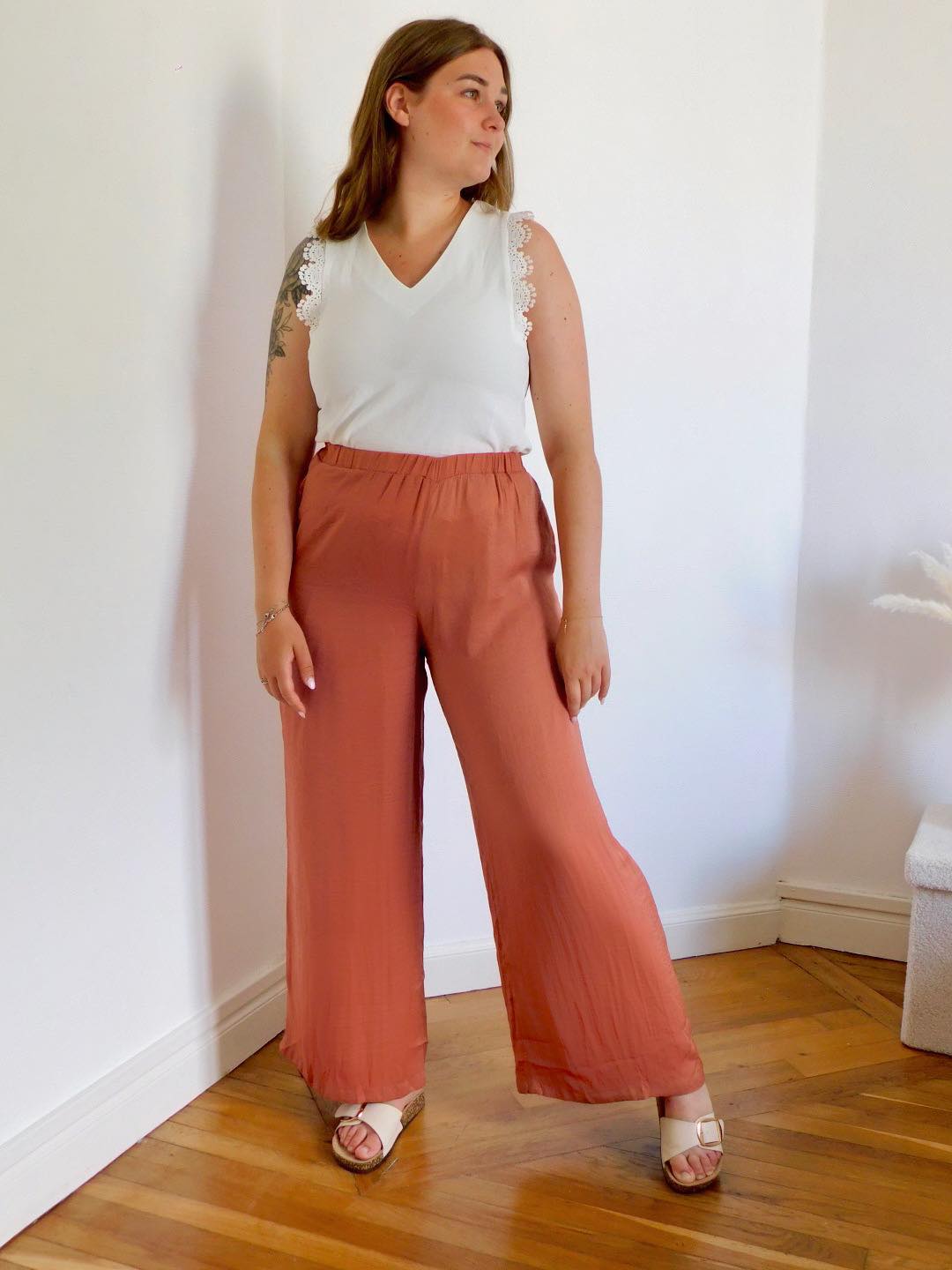 PANTALON FLUIDE - TERRACOTTA