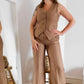 PANTALON DE COSTUME - MARRON