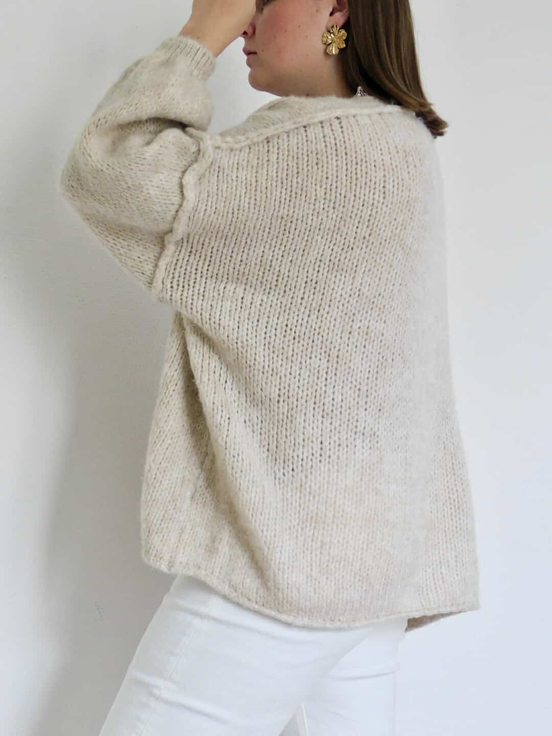 GILET OVERSIZE - BEIGE