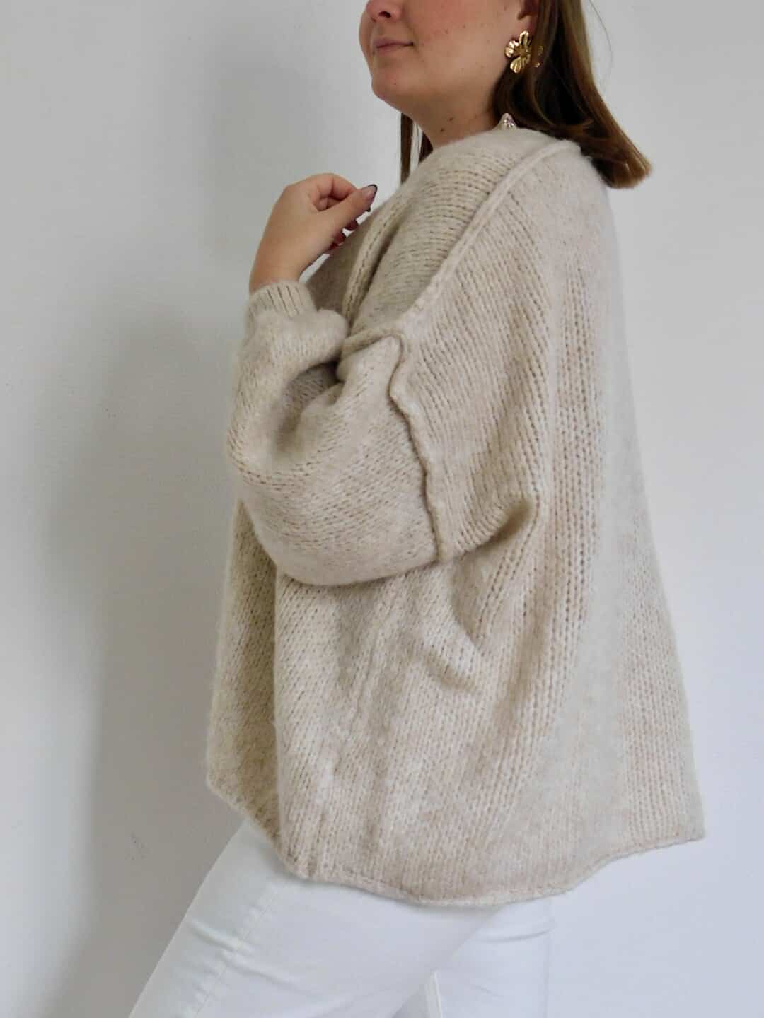 GILET OVERSIZE - BEIGE