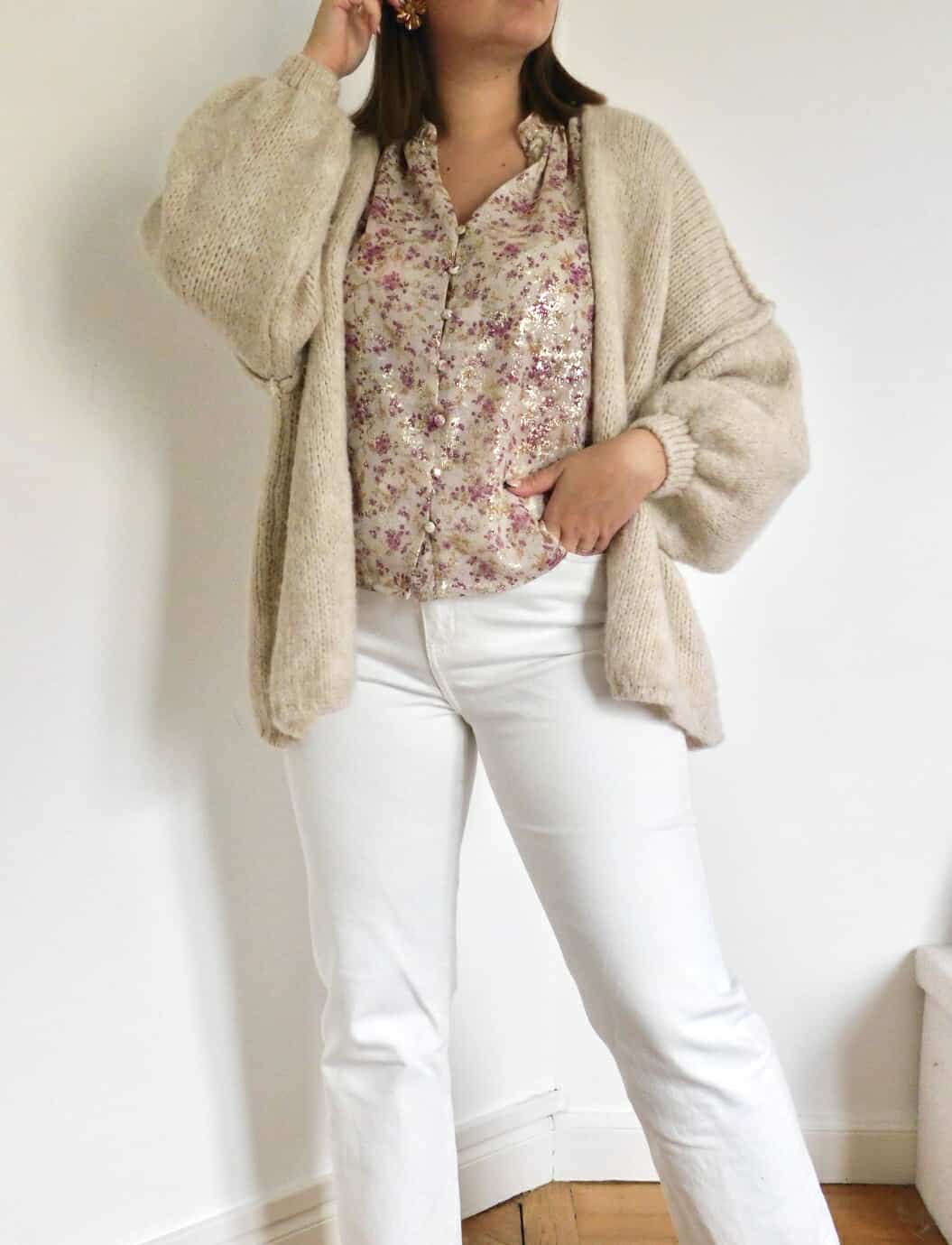 GILET OVERSIZE - BEIGE