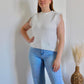 PULL SANS MANCHES EN DENTELLE