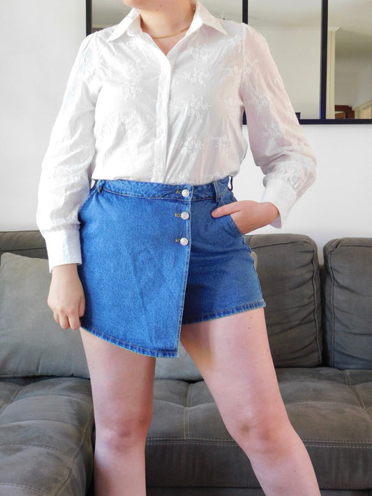 JUPE-SHORT EN JEAN