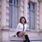 CARDIGAN - NOIR ET BLANC