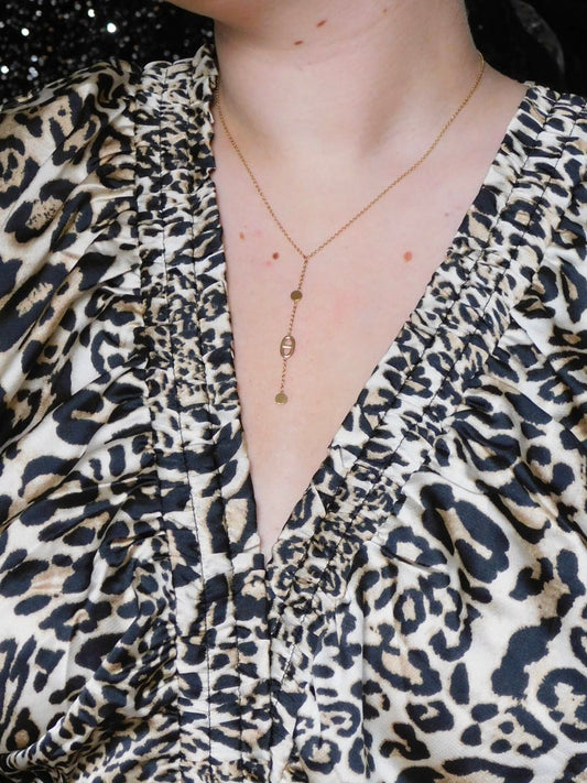 COLLIER EN ACIER INOXYDABLE - OR