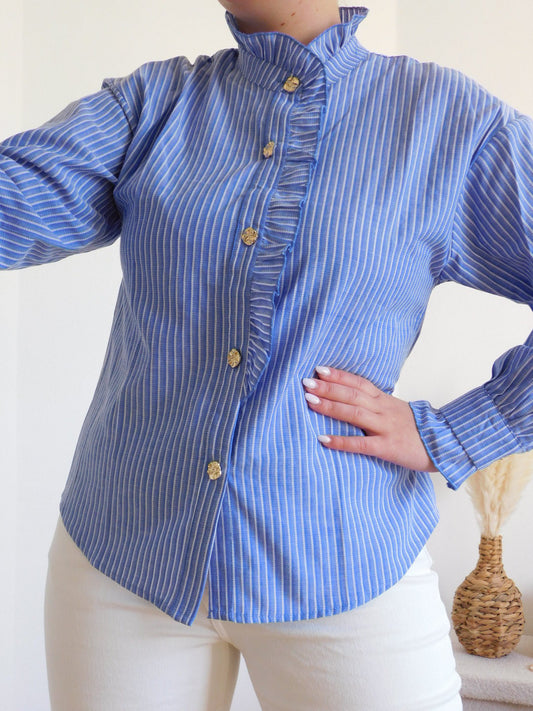 CHEMISE A FINES RAYURES