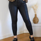 PANTALON EN ENDUIT - NOIR