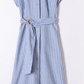 ROBE LONGUE A RAYURES