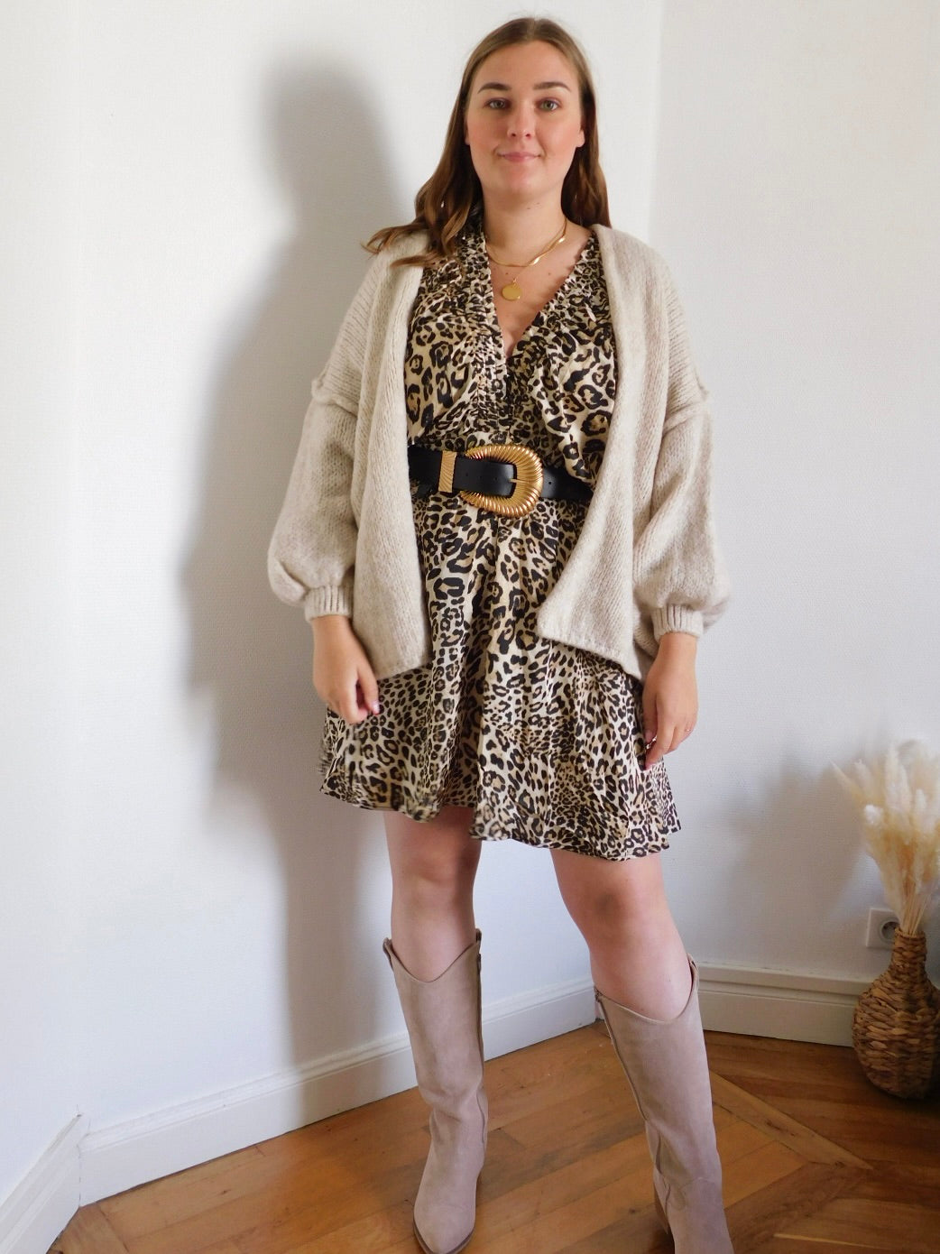 ROBE A IMPRIME LEOPARD