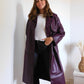 TRENCH EN SIMILI CUIR - BORDEAUX